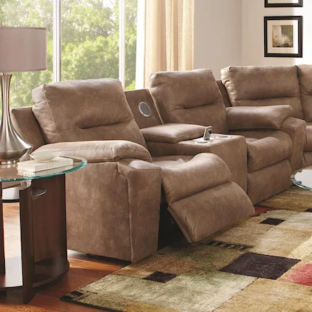 Reclining Sofa with Power Console